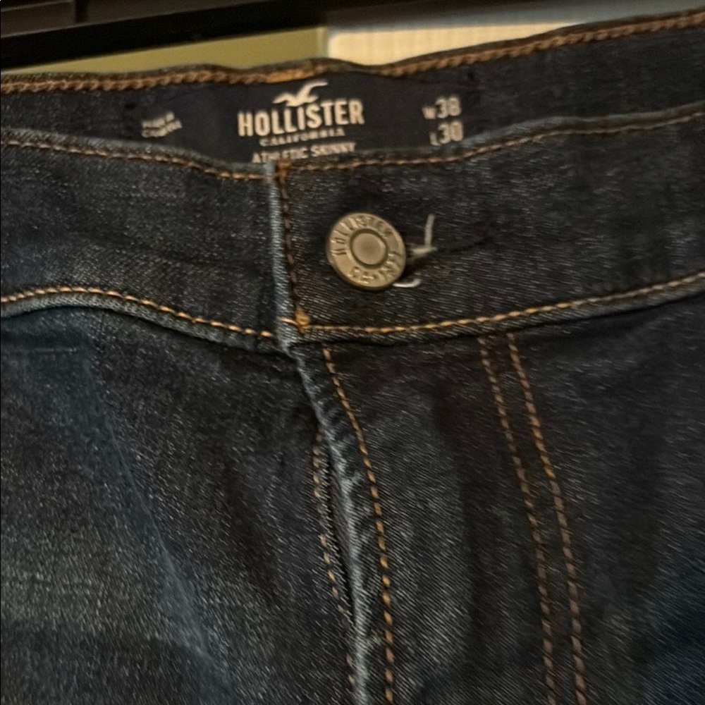 Hollister Blue Skinny Jeans with Classic Stitching